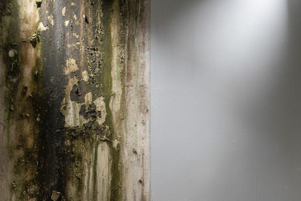 Bagaimana Mengecat dinding berjamur dan cat mengelupas?