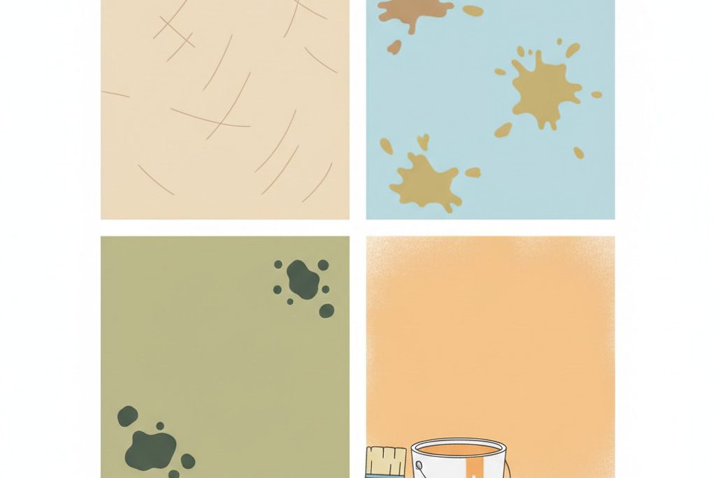 Perawatan dinding: goresan, noda, jamur, pengecatan tepat?