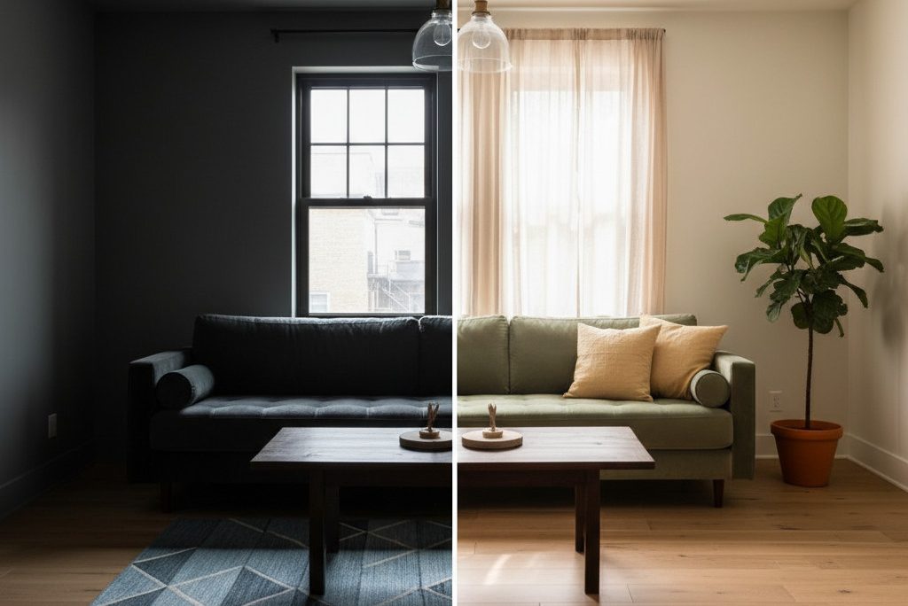 Apa Warna cat interior untuk mencerahkan ruangan gelap paling efektif?