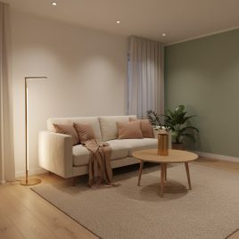 Apa warna cat untuk ruangan gelap paling cerah?